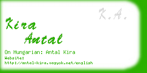 kira antal business card